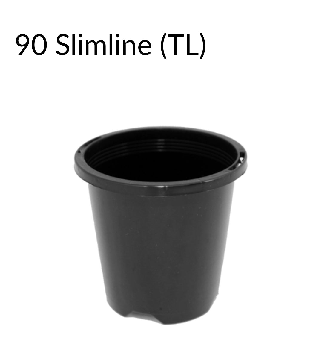 Pack of 25 - 90mm black pots