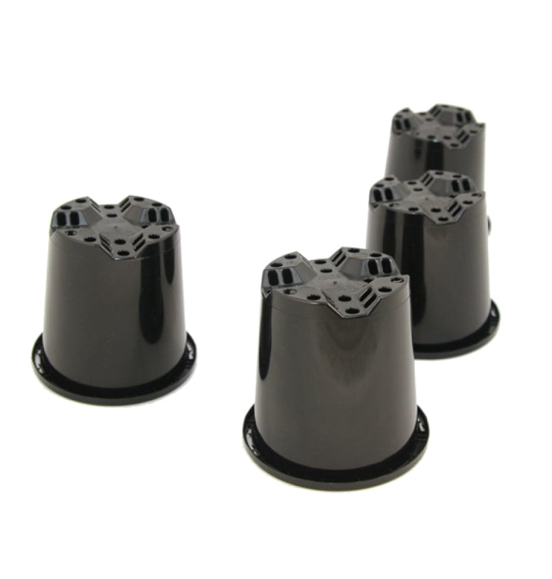 Pack of 25 - 90mm black pots